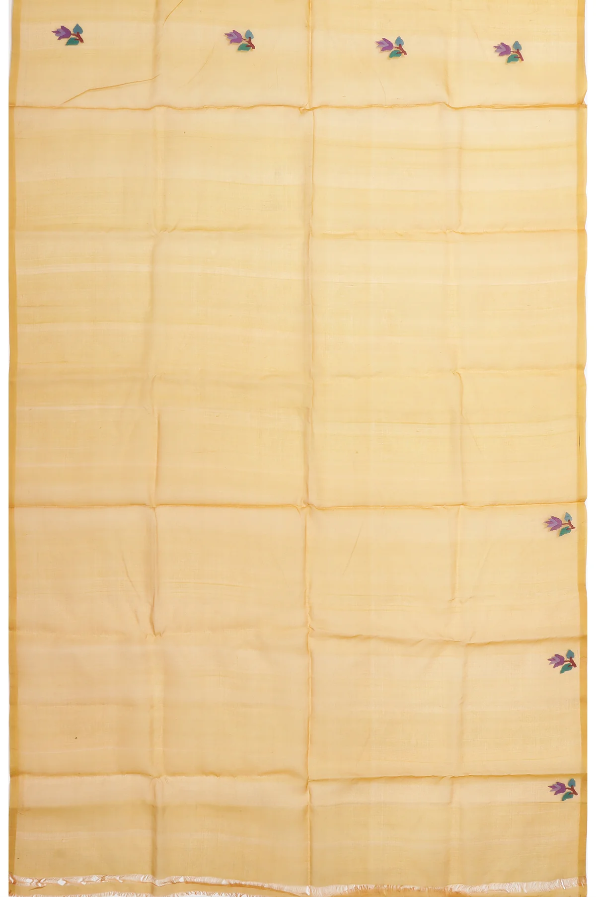 Mustard Bengal Jamadani Saree - Image 6