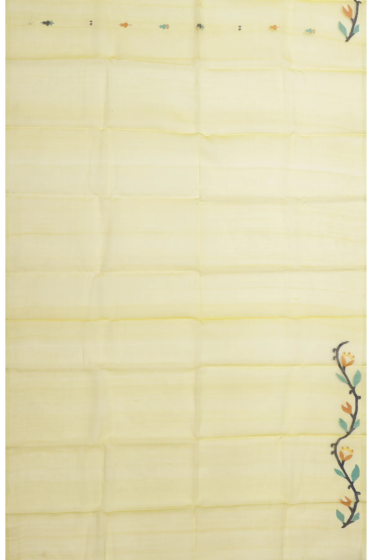 Parrot Green Bengal Jamadani Saree - Image 6