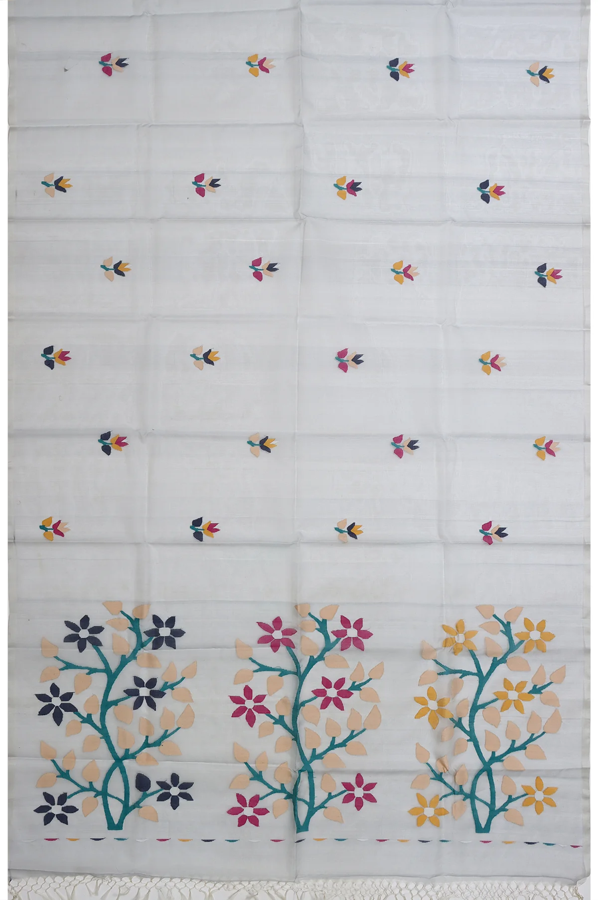 Ash Bengal Jamadani Saree - Image 4