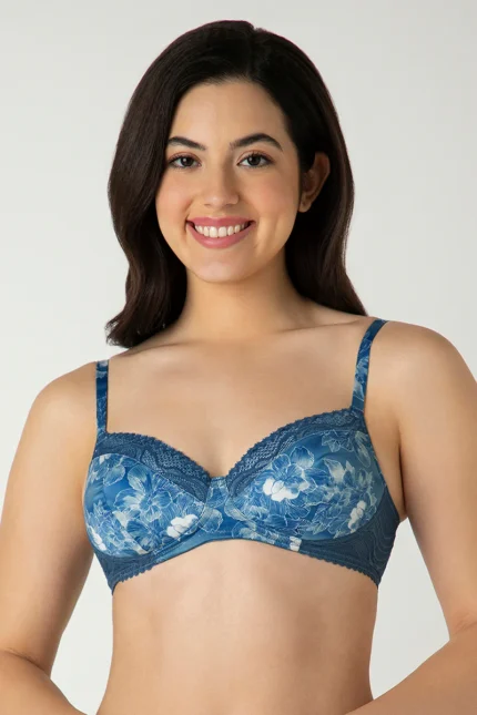 Demure Padded Non-Wired Demi Bra