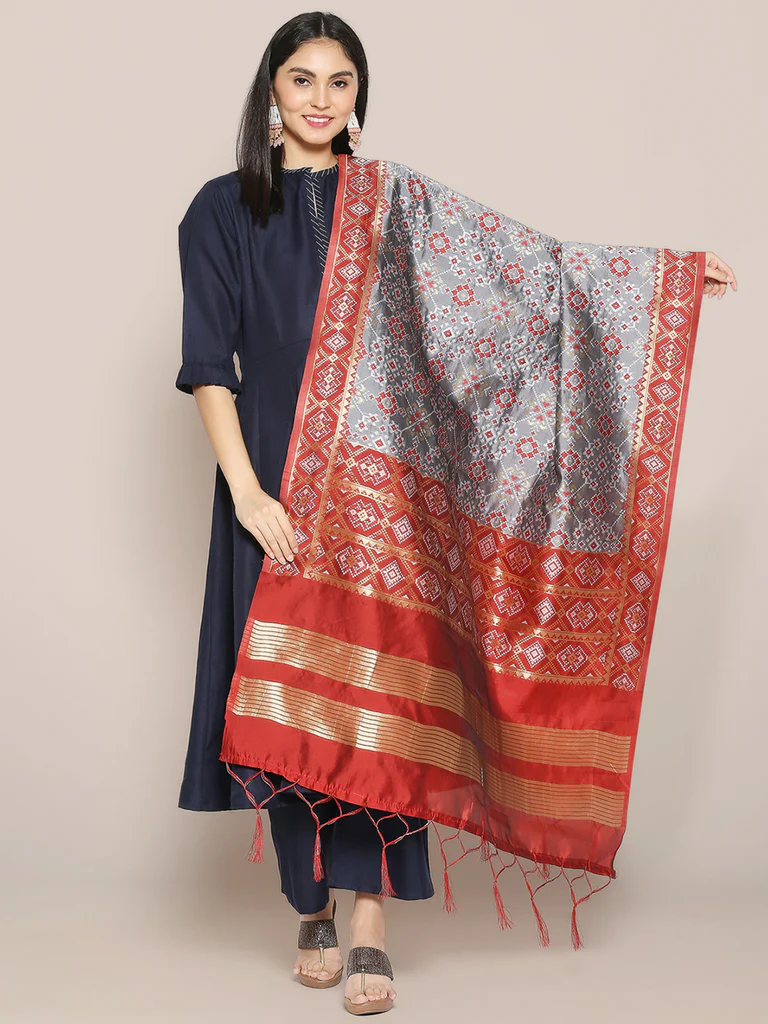 Patola Banarasi Silk Dupatta - Image 2
