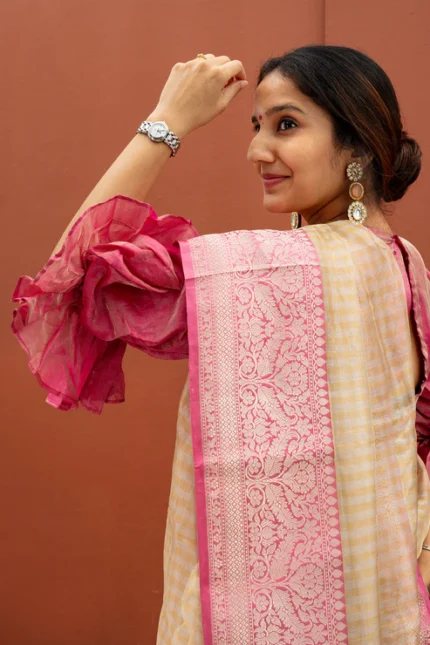 Banaras tissue brocade silk Saree