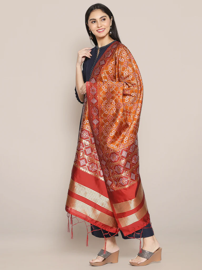 Silk Banarasi Patola Dupatta - Image 3