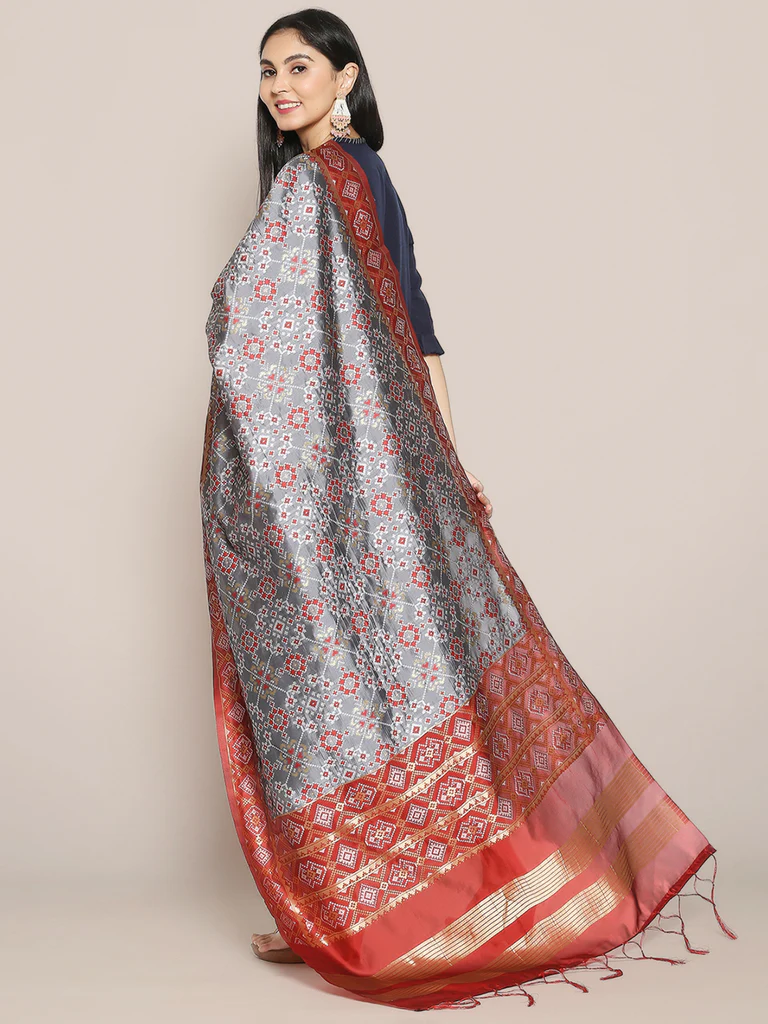 Patola Banarasi Silk Dupatta - Image 4