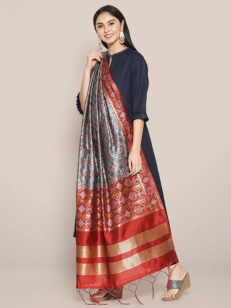 Patola Banarasi Silk Dupatta - Image 5