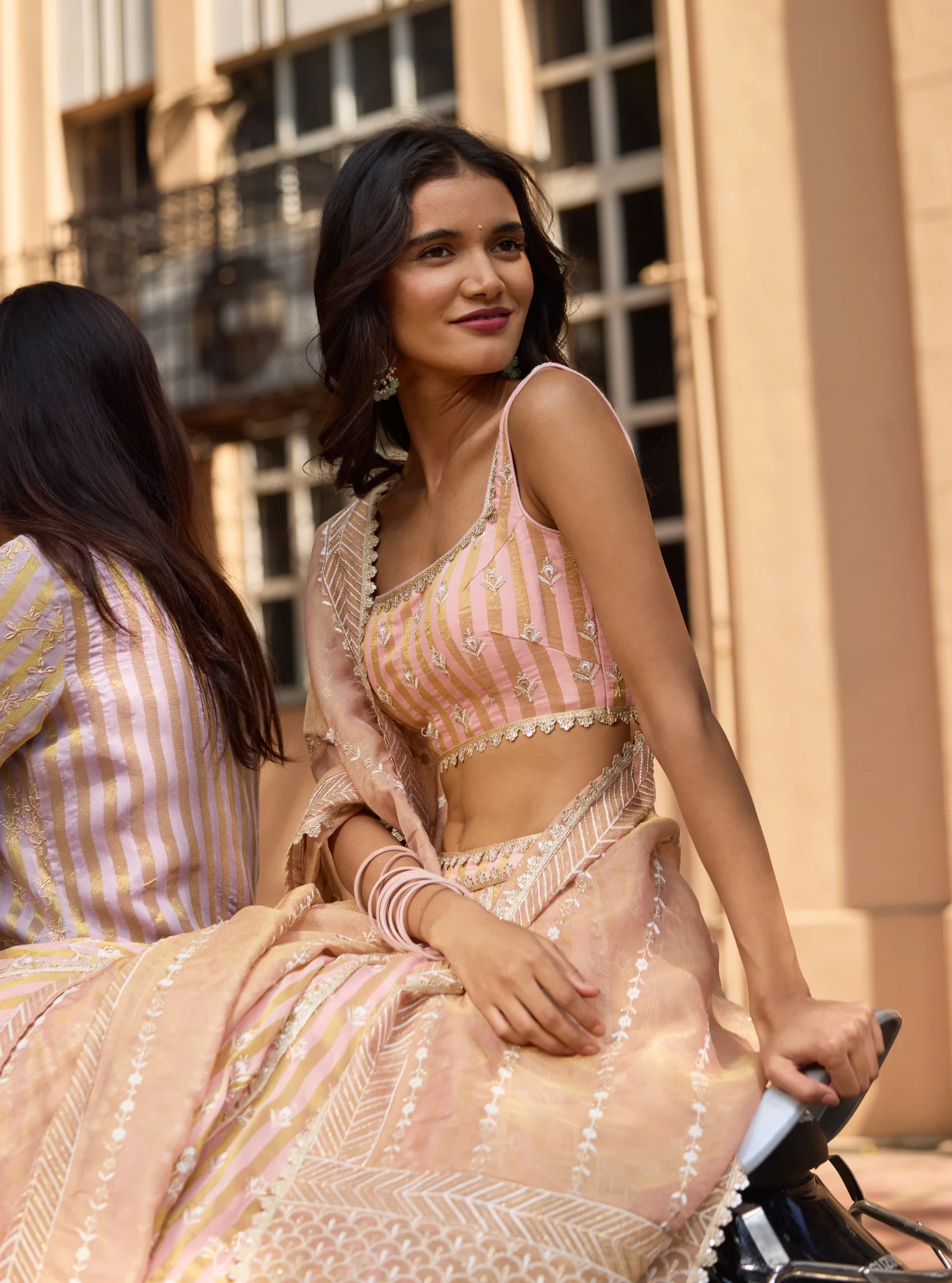 Sindhuri Banarsi Light Pink Lehenga - Image 2