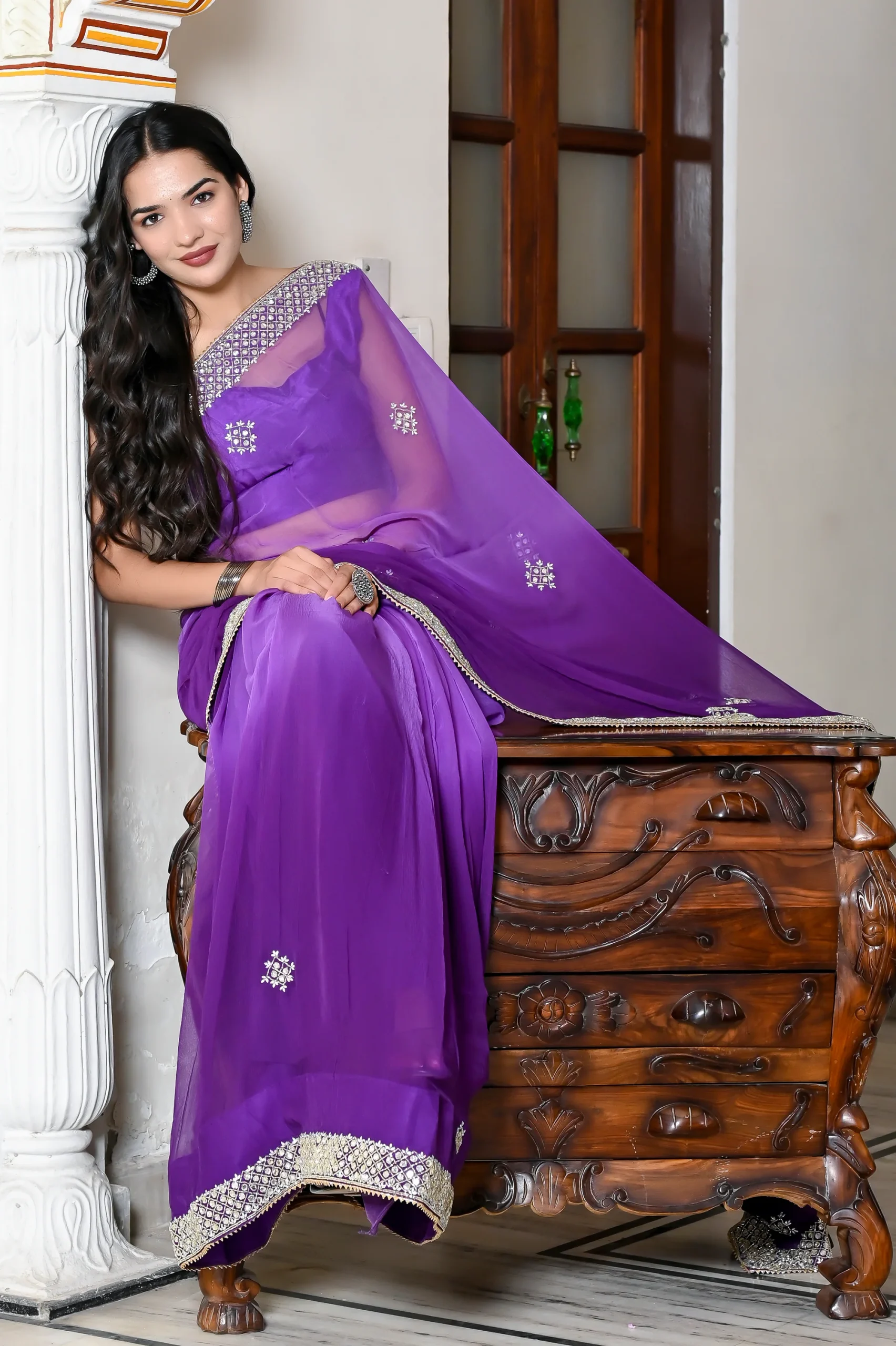 Kareena Chiffon Saree - Image 2