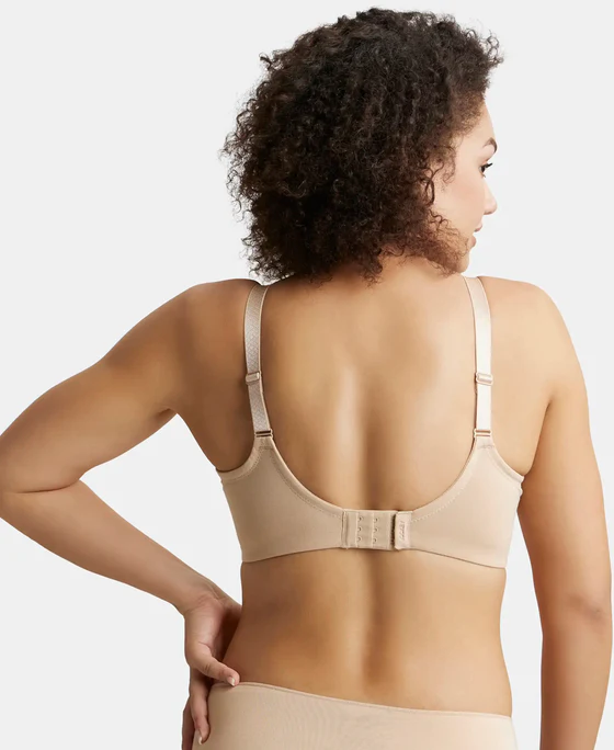 Non Padded Wirefree Super Combed Cotton Elastane Stretch Full Coverage Minimizer Bra - Image 9