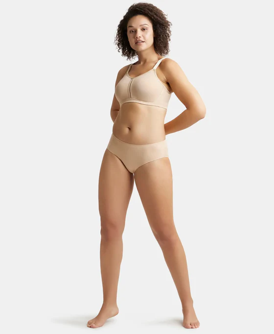 Non Padded Wirefree Super Combed Cotton Elastane Stretch Full Coverage Minimizer Bra - Image 10