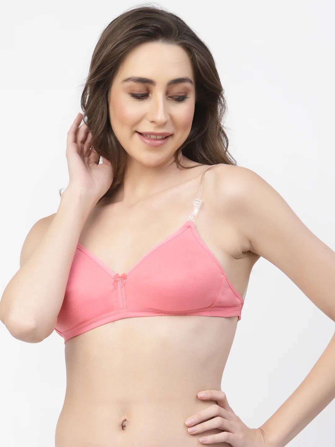 Women's Convertible Straps T-Shirt Bra Non Padded & Non-Wired Medium Coverage - Image 10