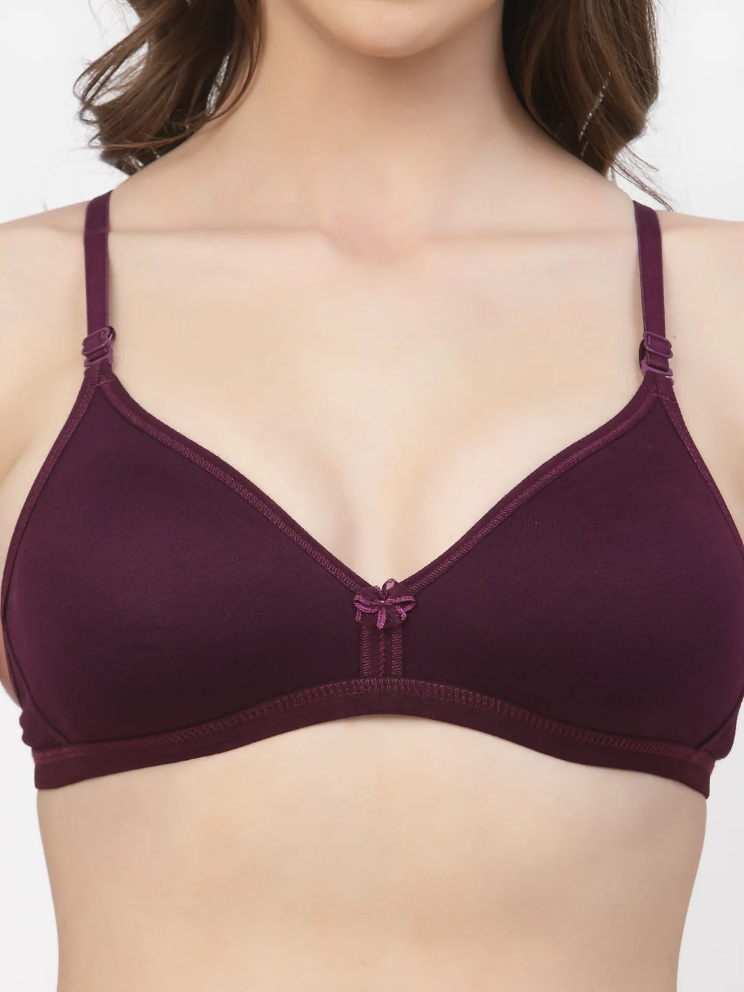 Women's Convertible Straps T-Shirt Bra Non Padded & Non-Wired Medium Coverage - Image 19