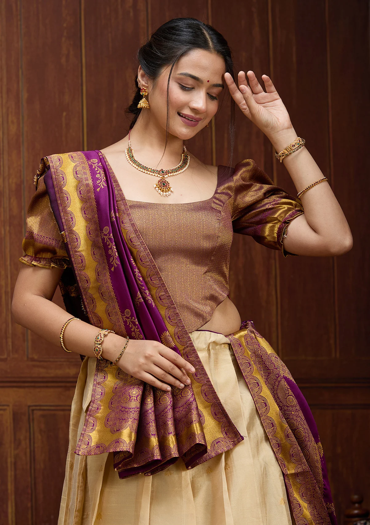 Banarasi Semi-Stitched Lehenga - Image 14