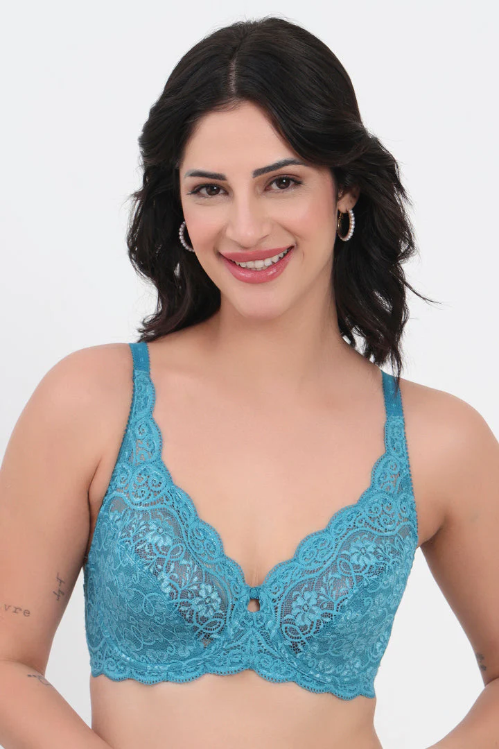 Non-Padded Lace Women's Polyamide Modern Bra