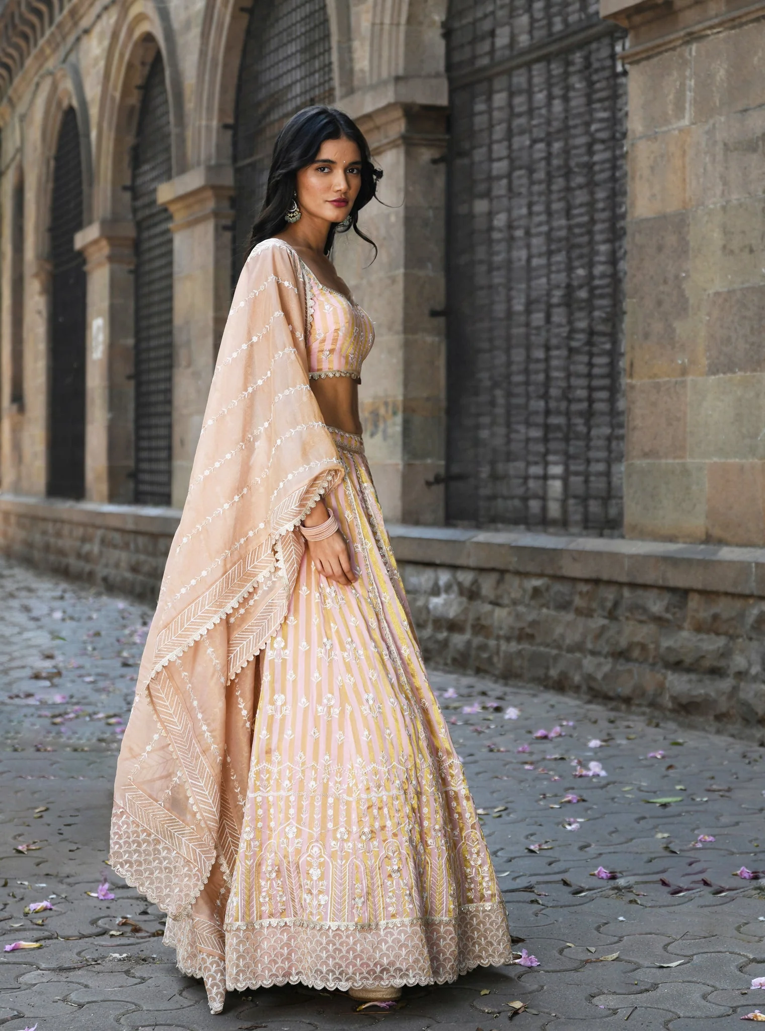 Sindhuri Banarsi Light Pink Lehenga - Image 4