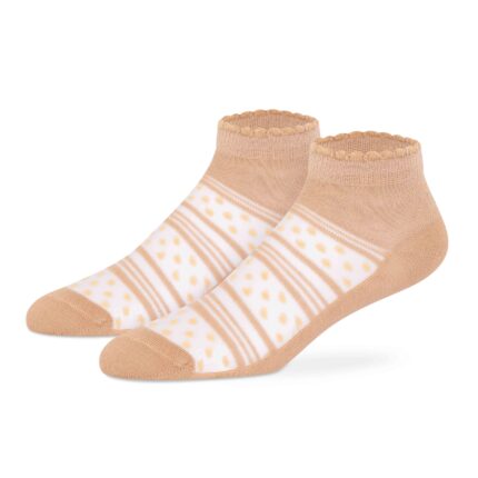 Combed Cotton Casual Low-Cut Net Socks