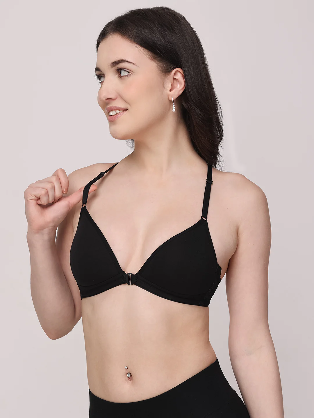 Non-Wired Lightly Padded Medium Coverage Women's Front-Open Bra - Image 22