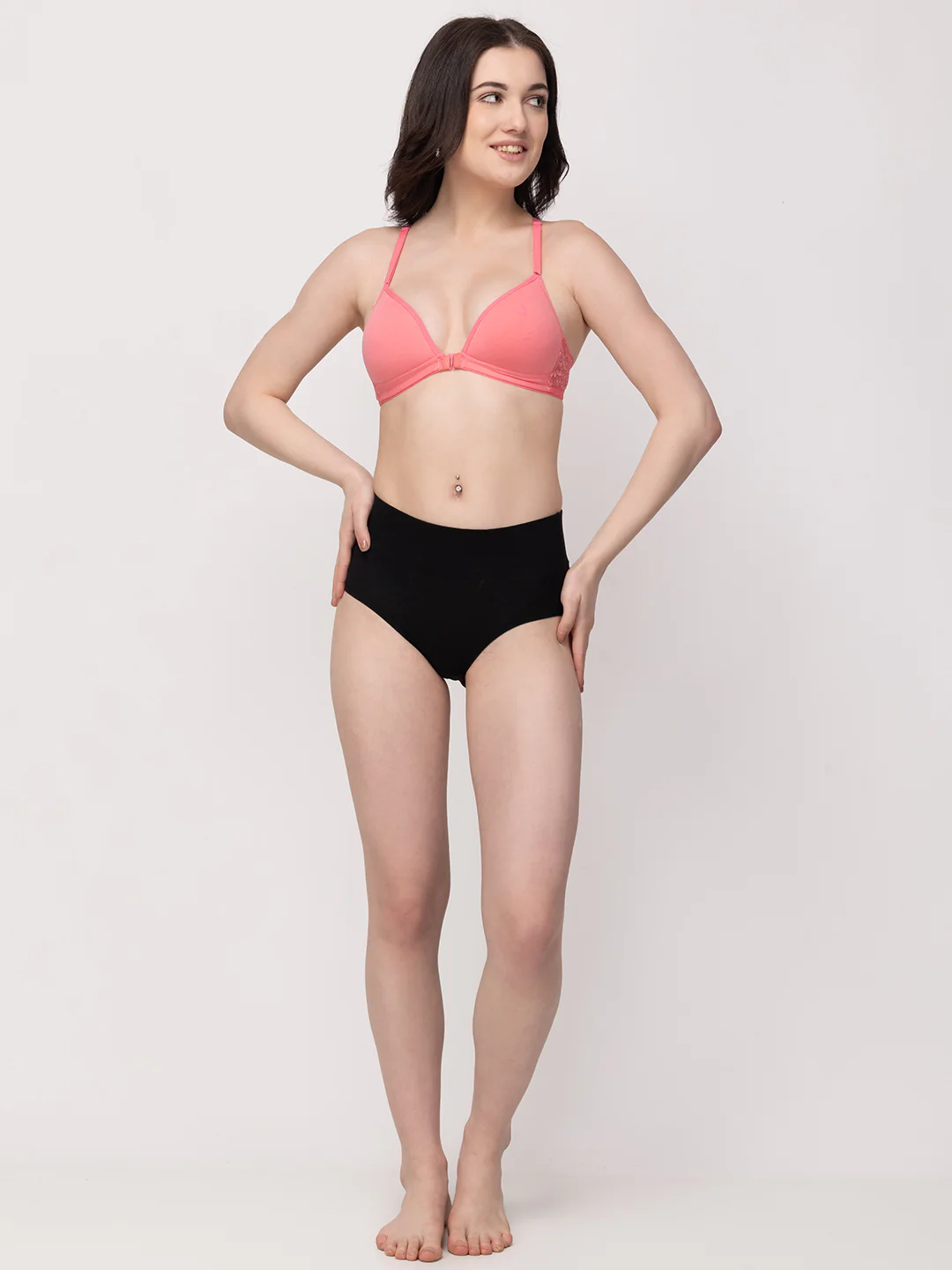 Non-Wired Lightly Padded Medium Coverage Women's Front-Open Bra - Image 19