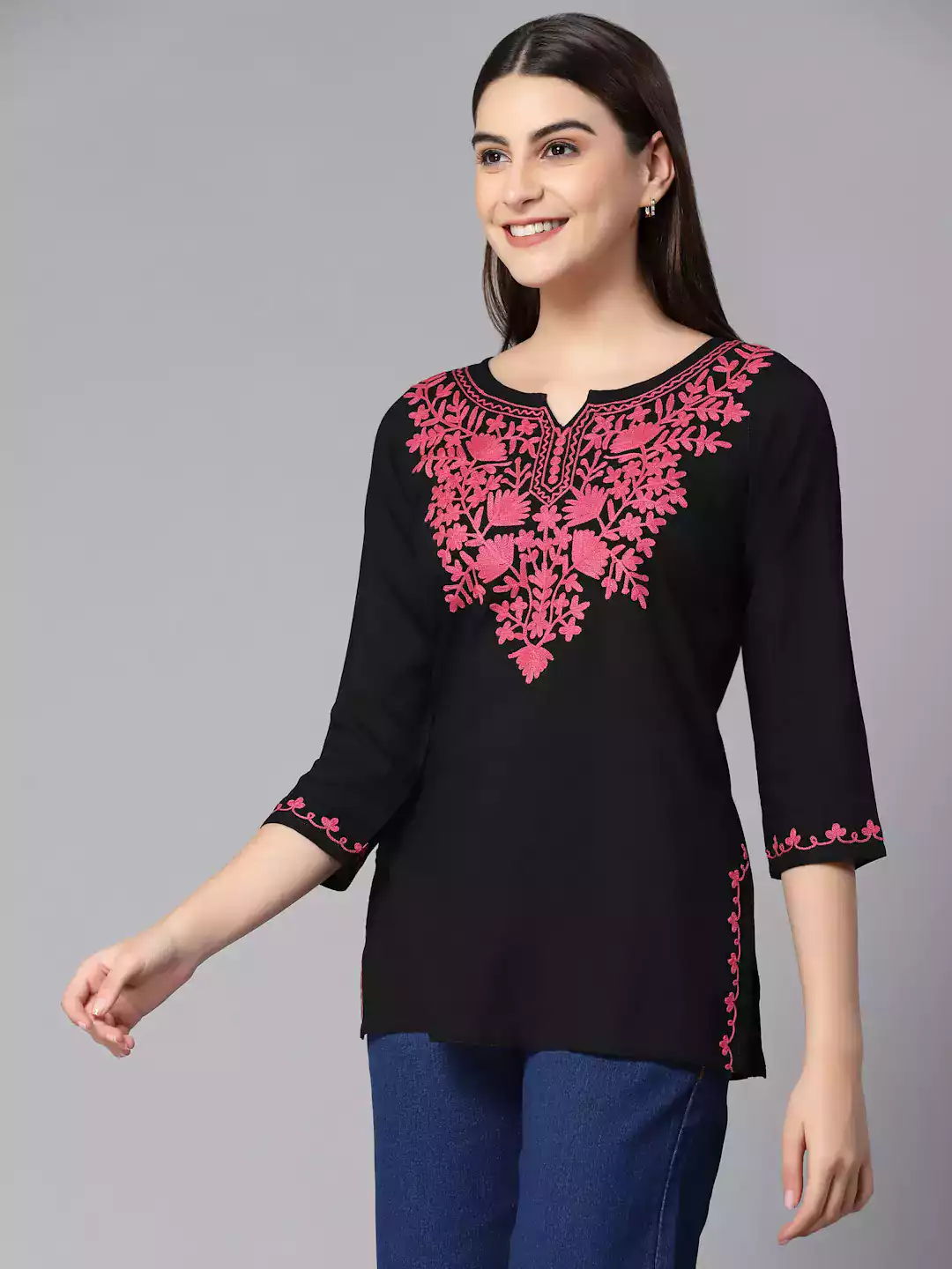 Mayra Black Short Kurti - Image 6