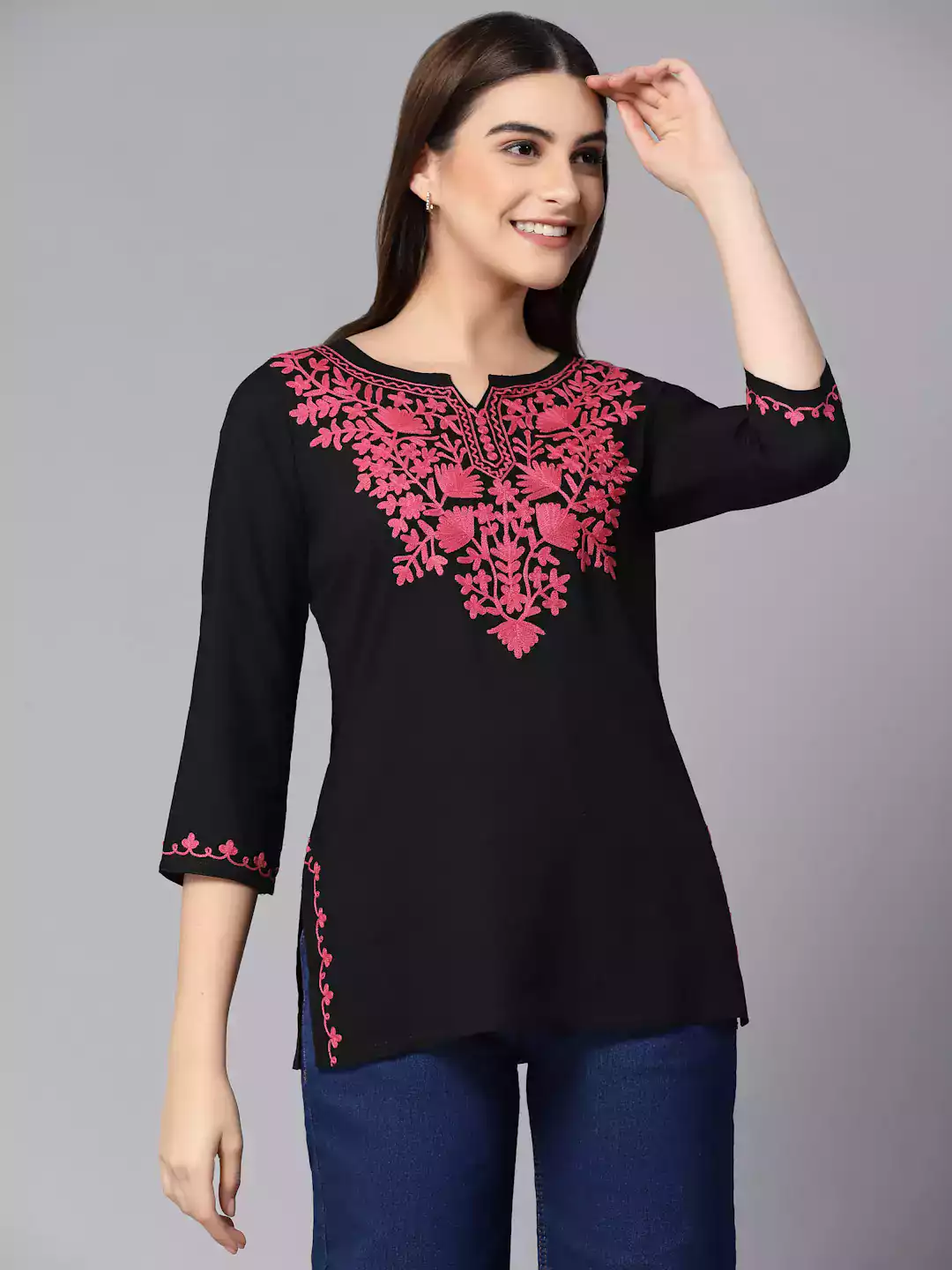 Mayra Black Short Kurti - Image 7