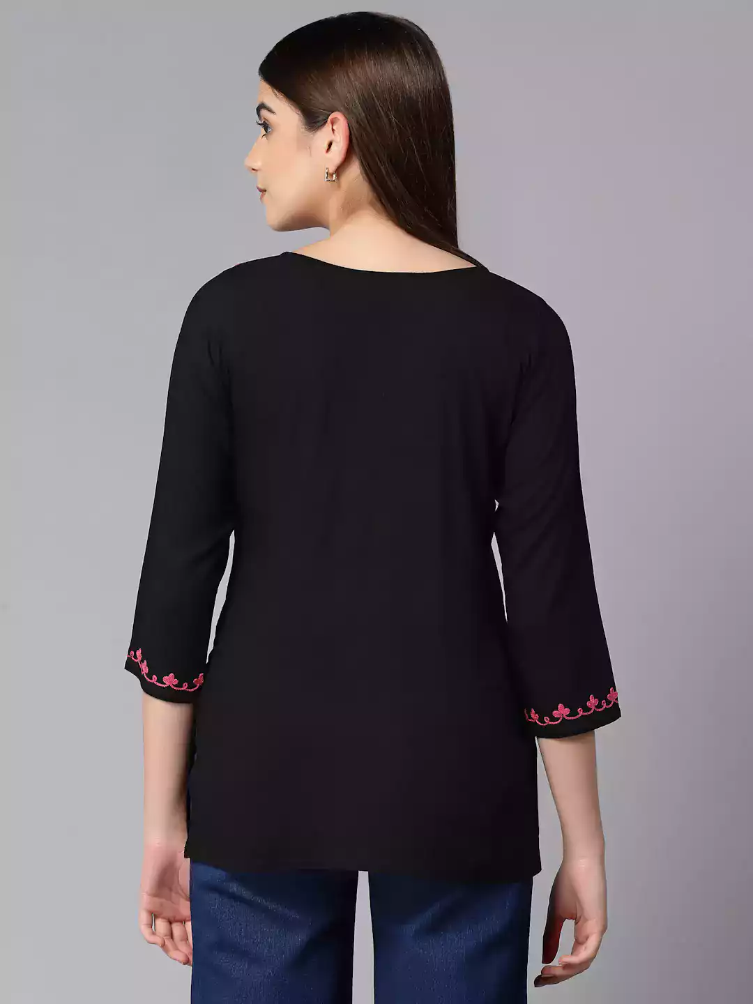 Mayra Black Short Kurti - Image 5