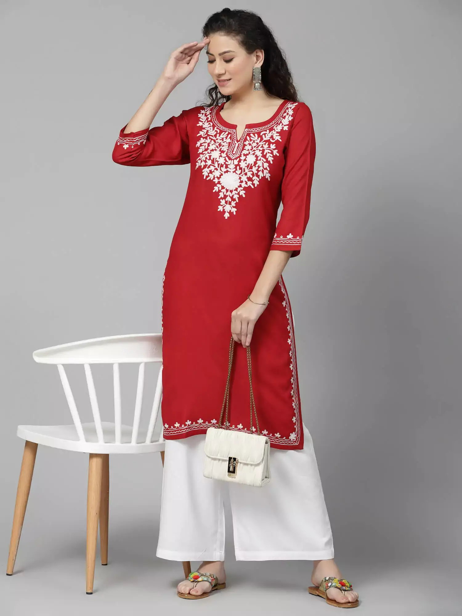 Mehak Red Kurti - Image 3