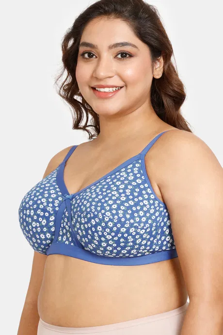 Rosaline Everyday Double Layered Non-Wired 3/4th Coverage Supper Support Bra - Image 2