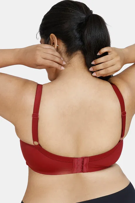 Zivame True Curv Cotton Laminated Non Wired Full Coverage Minimiser Bra - Image 2