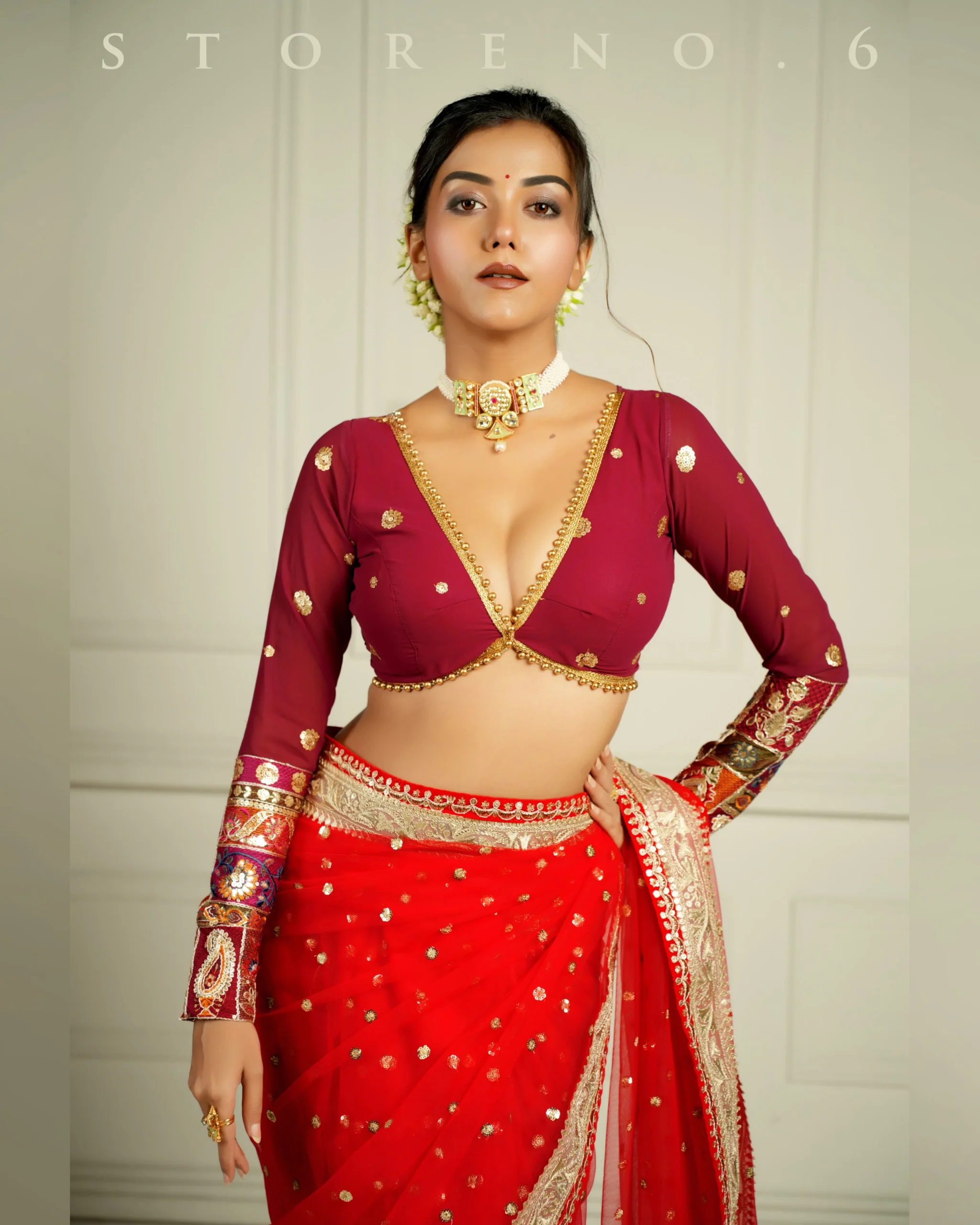 RICH IN MAHOGANY BLOUSE