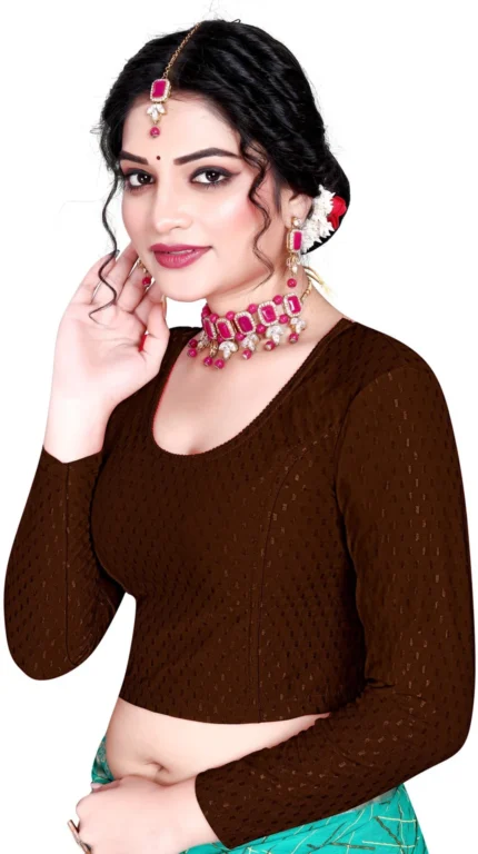 Full Sleeve Round Neck Women Blouse