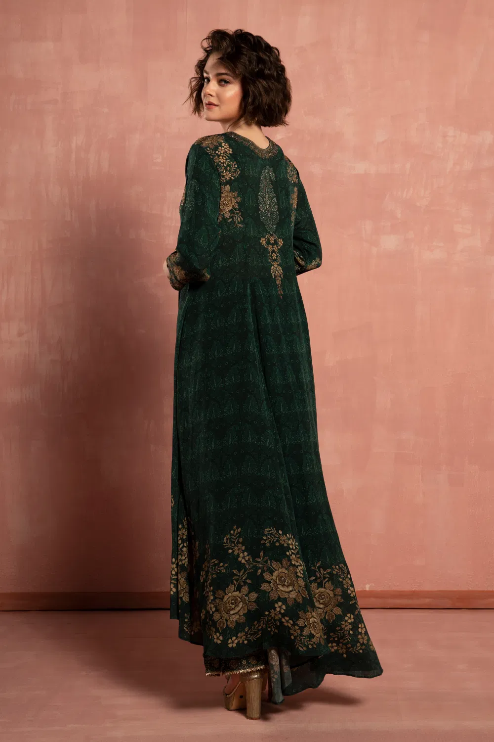 PRINTED KURTA TOP AND PALAZZO PANTS SET - Image 7