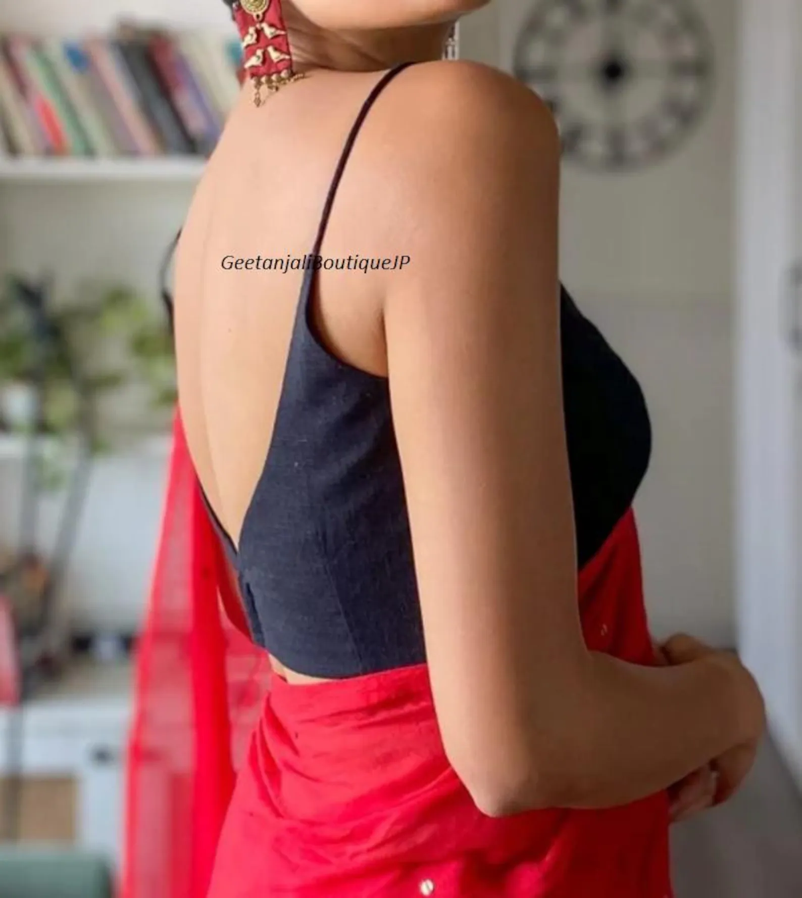 Readymade Sweetheart Sleevless Saree Blouse, Black Blouse, Designer crop Top, Handmade Sare Blouse, Partywere Wedding Choli, Raw Silk Blouse