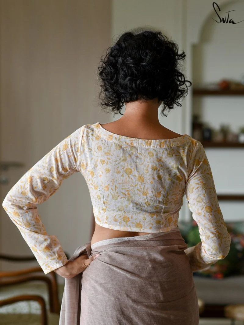 Morning Primrose Cotton Blouse - Image 2